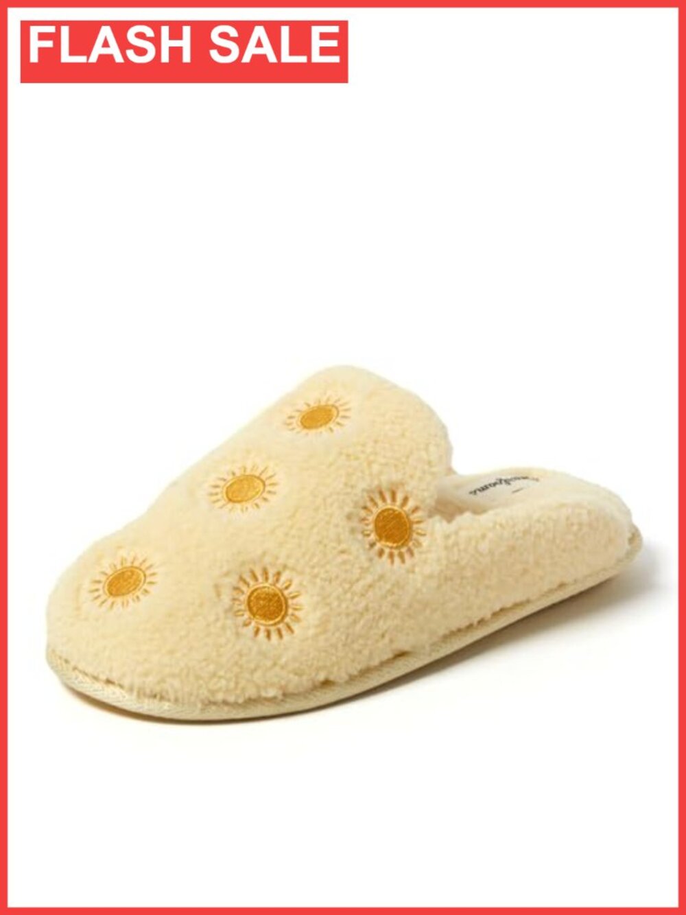 Dearfoams Teddy Sherpa Scuff Slip On House Slippers Memory Foam